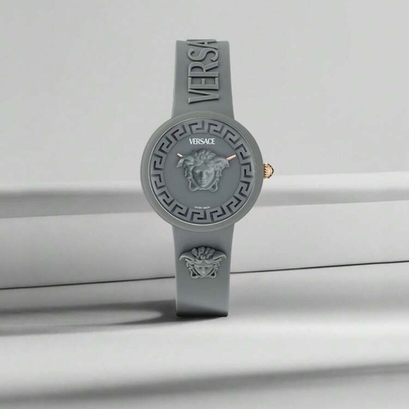 Versace Gray Medusa Timepiece